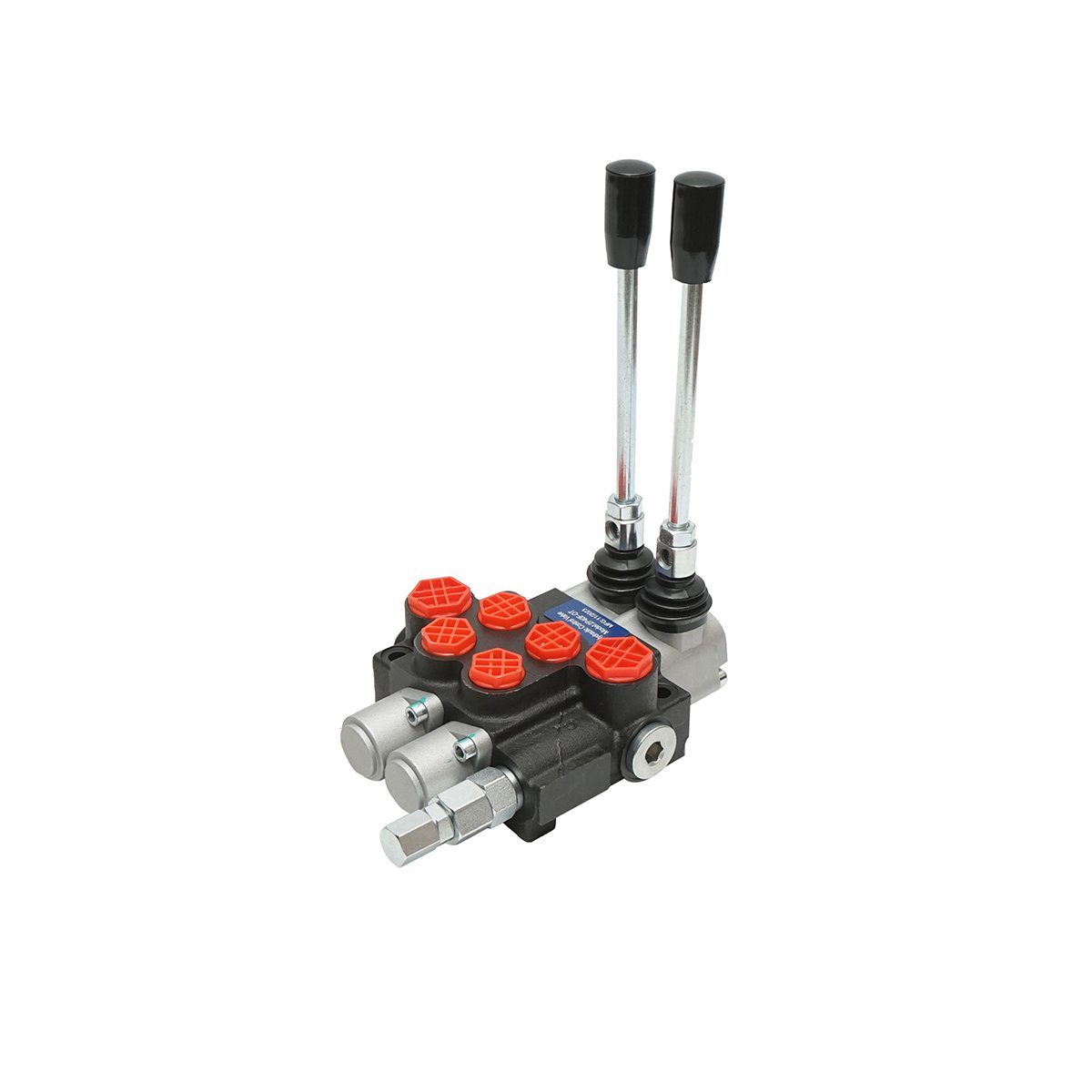 Distribuitor hidraulic cu 2 manete debit 40L/min cu levier si reductie incluse -15 /+80 Breckner Germany